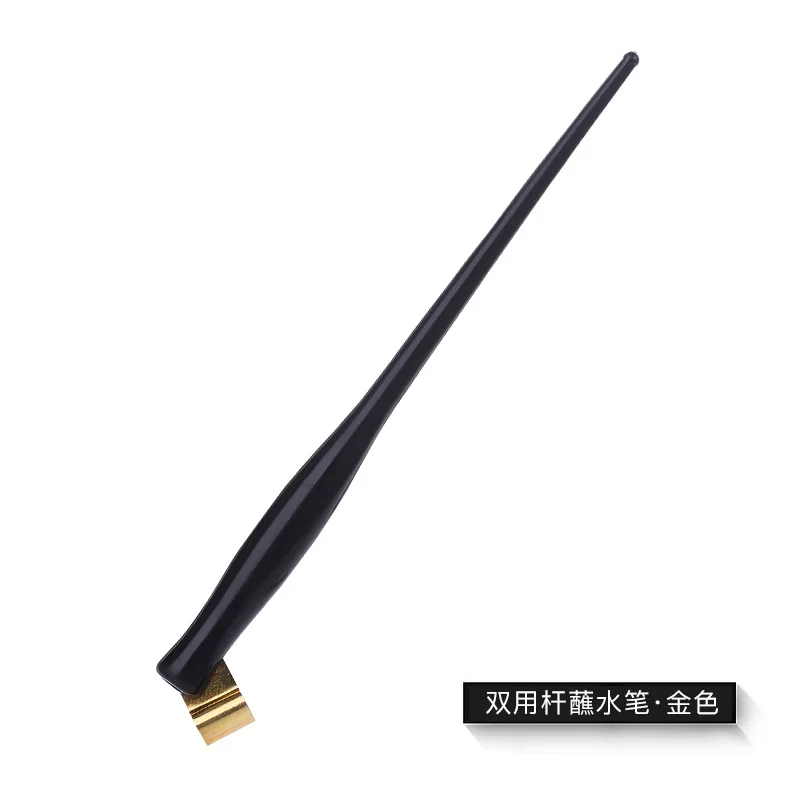 Black Tachikawa Comic Dip Speedball Plastic Pen Nib Holder with Removable Adjustable Multi-fit Brass Flange Calligraphy Pen Nib Holder 