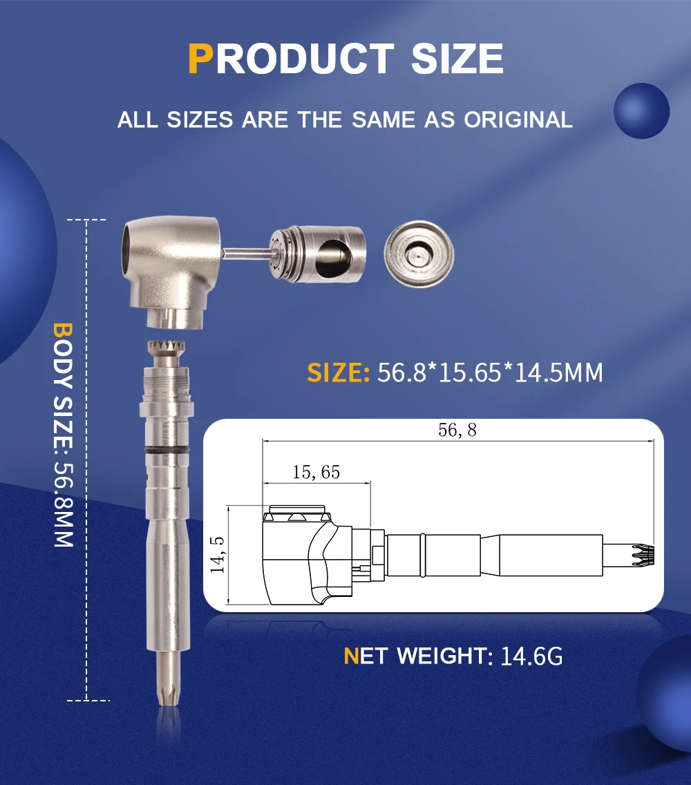Dentist Drill Spare Parts Dental Handpiece Head Assembly 15 Increase