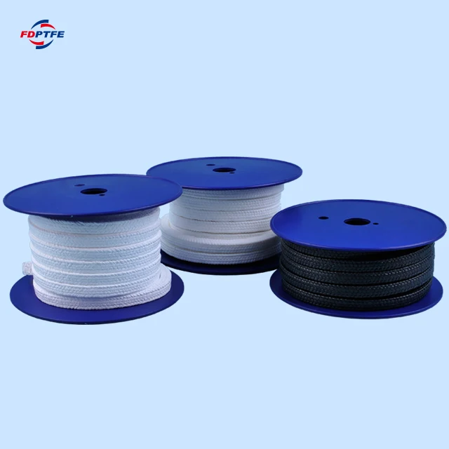 
pure ptfe braided gland packing with oil or without oil 