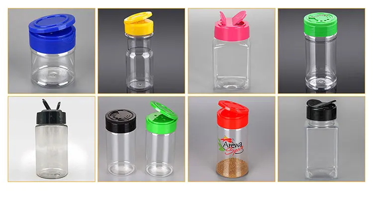plastic spice shaker containers