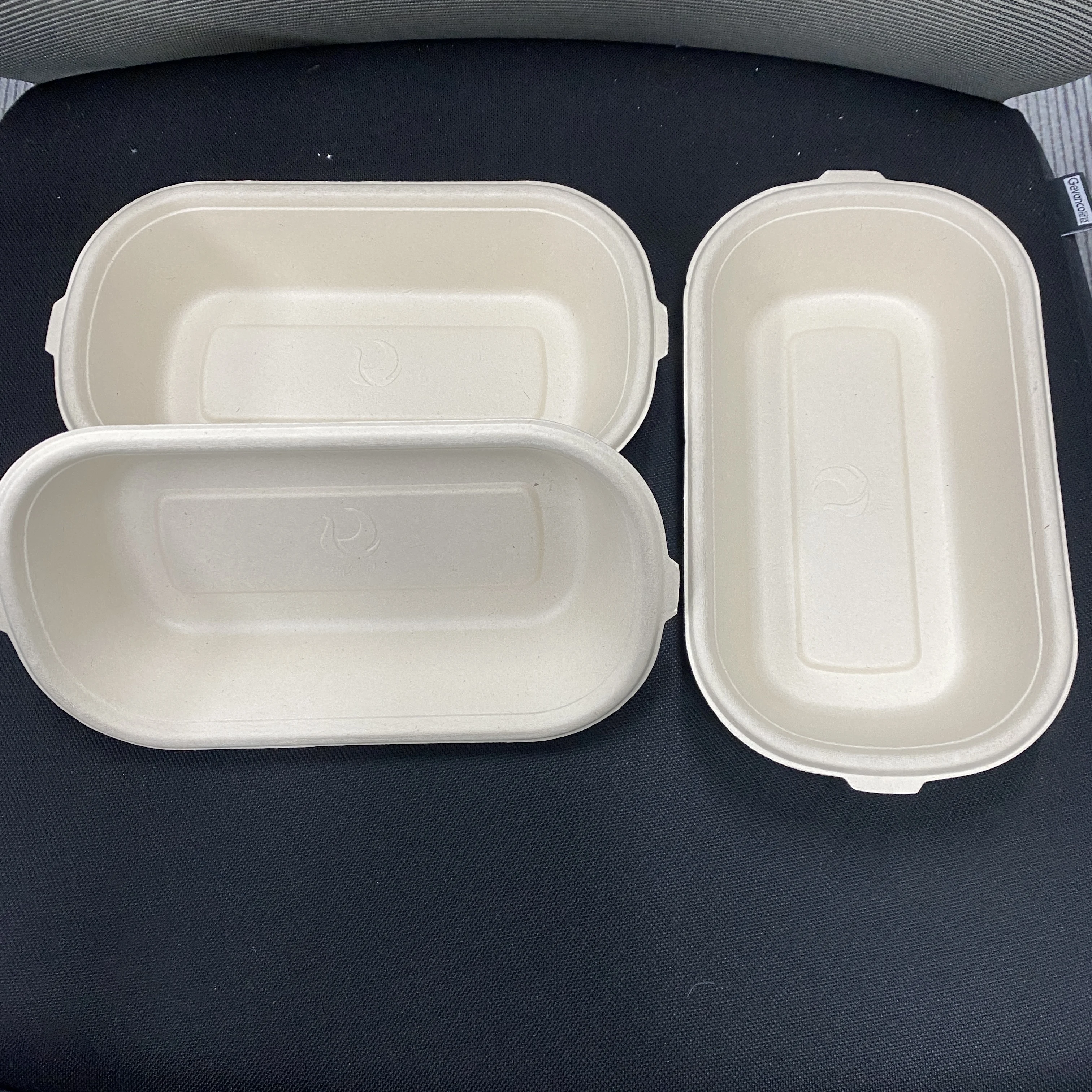 Disposable Sugarcane Bagasse Food Packaging Container Take Away 750ml 2 ...
