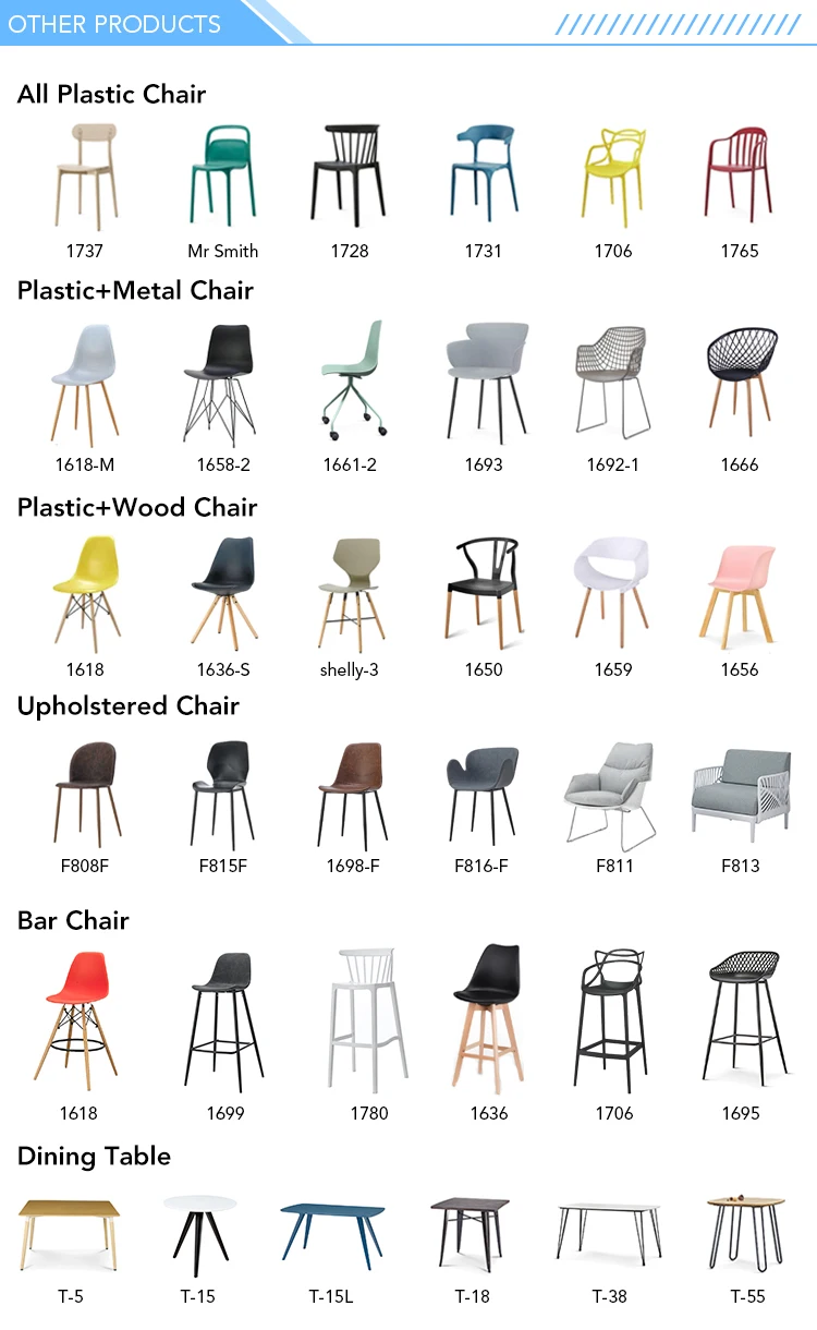 Modern restaurant furniture cafe  plastic bar chair