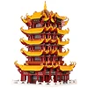 3D Chinese ancient building model building block components kid's diy educational toys