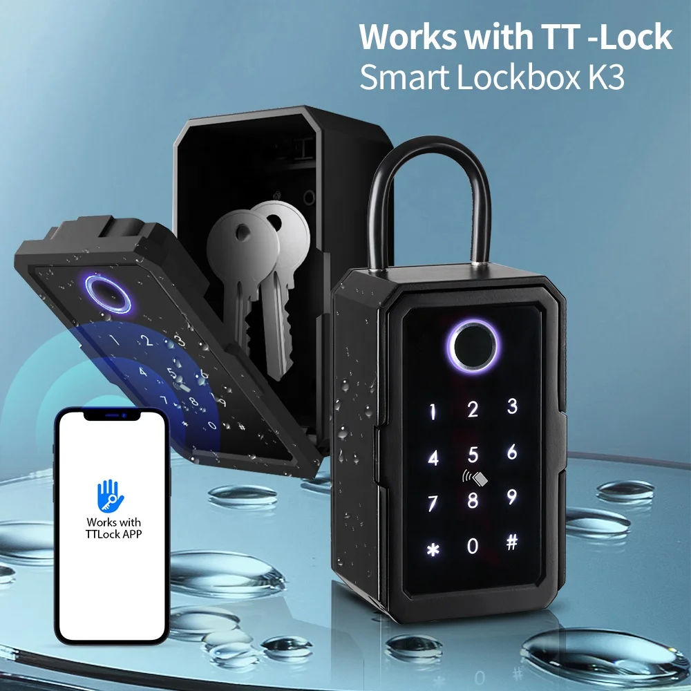 China Waterproof Keyless Entry Keybox Password Card Ttlock Tuya Ble App