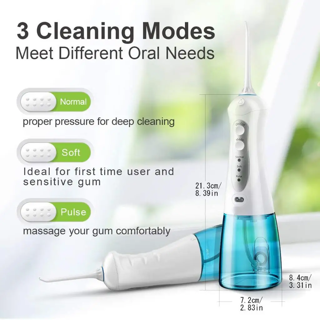 Portable Dental Water Jet Rechargeable Oral Irrigator Water Flosser