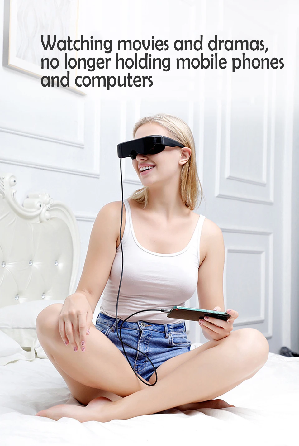Small Moq Anaglyph 3D Glasses Custom Gaming Vr