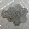 20x23 Non-slip Modern House Vinyl Hexagon Bathroom Flooring Tile and Wall Decoration