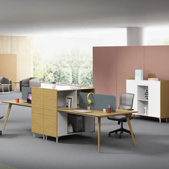 Office Furniture Office Cubicle Staff Workstation Desk With 4,6