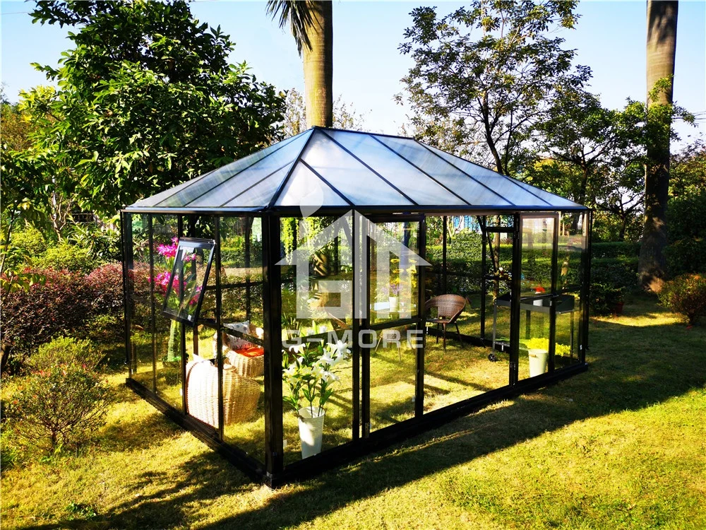 Gmehr Luxus Starke Outdoor Glas Pavillon Gewächshaus10