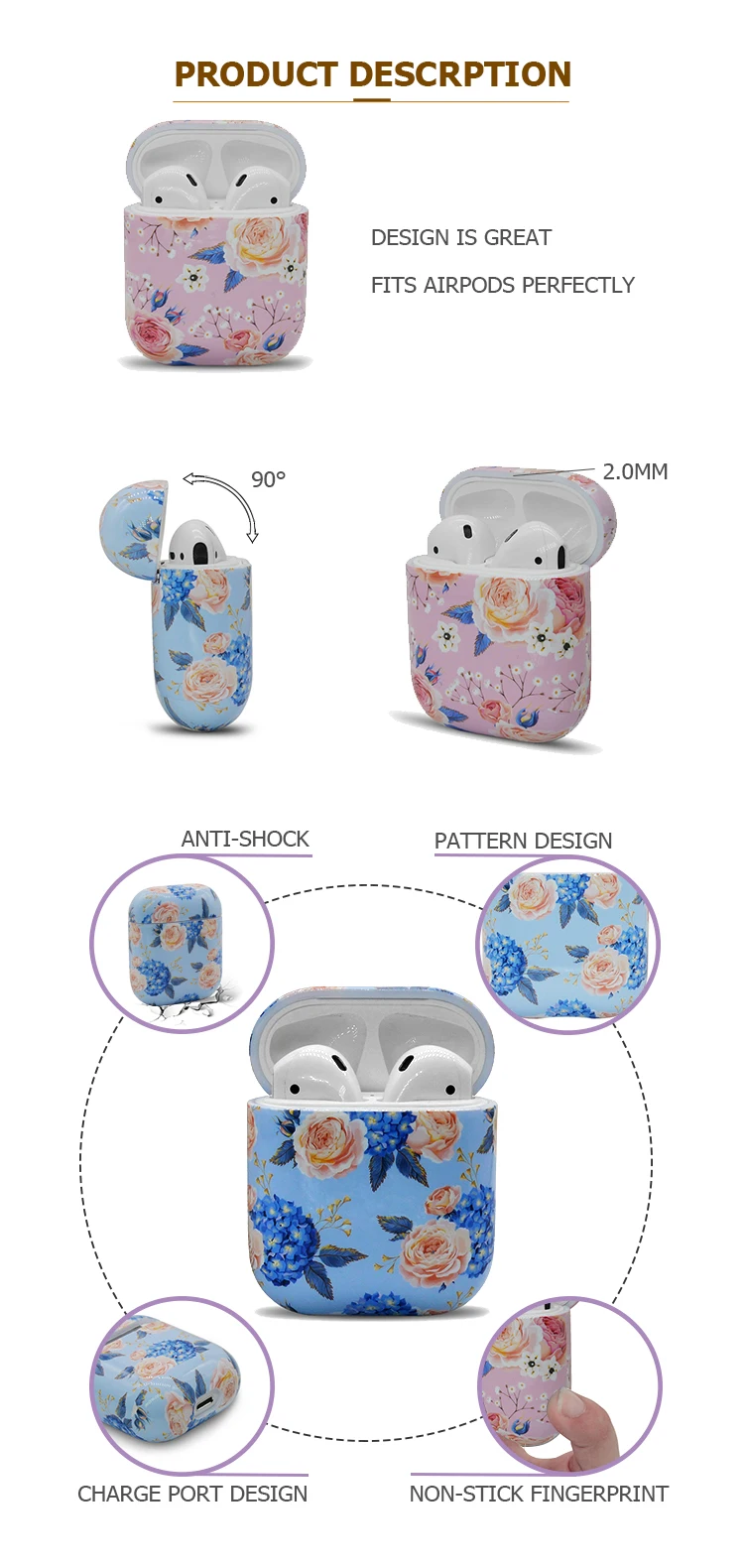 Custom Cute Cartoon Earphone Shell Protective Cover Earphone Case Silicon For Airpods