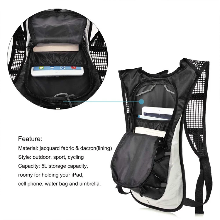 waterproof lightweight camping running hiking climbing cycling hydration backpack with water bladder hydration pack