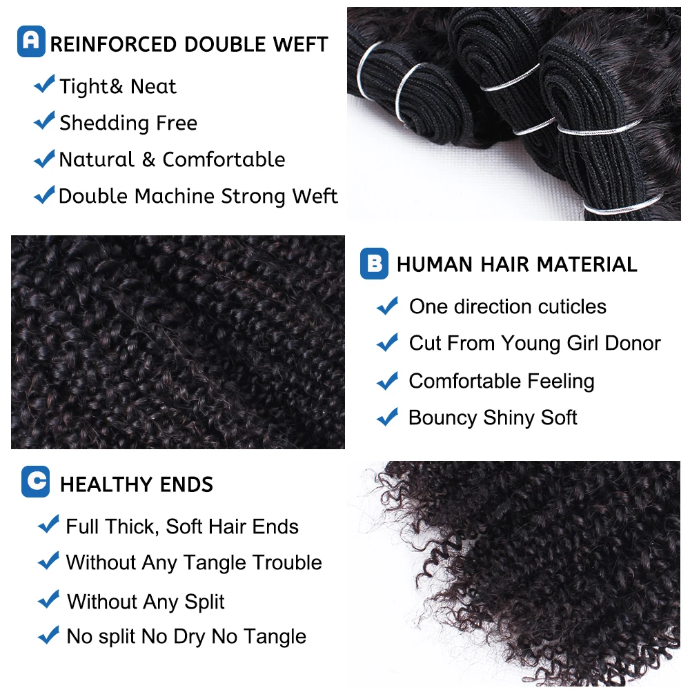 Natural Curly Weave Hair Within 24 Hours Delivery Tight Afro Kinky
