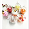 DIY Plastic Simulation Miniature Coffee Cups Keychain for Dollhouse Kitchen Mini Decoration Accessory