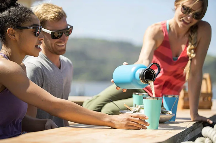 Durable 16oz Beer Tumbler  Double Wall Insulated Thermos Flask Stainless Steel Tumbler Cup for Outdoor Cup