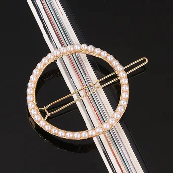 women elegant korean design hair clip snap stick hairpin bobby