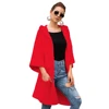 Fashion Long Sleeve Cropped Cardigan The Deep V Front Cable Cardigan Women Hooded Sweater