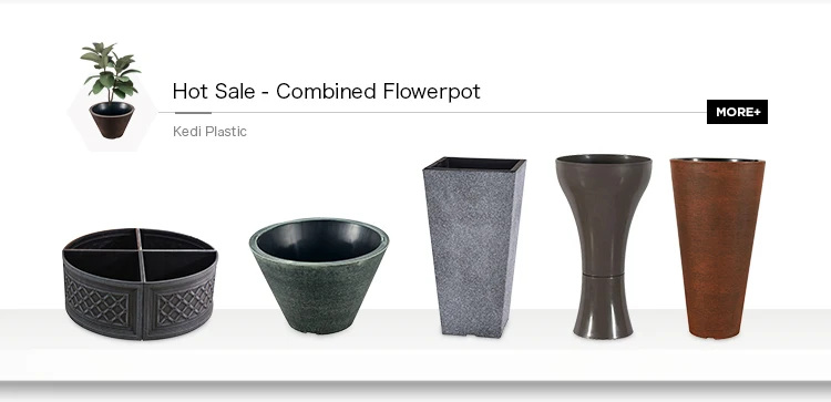 Modern cylinder plastic succulent plant flower pots planter
