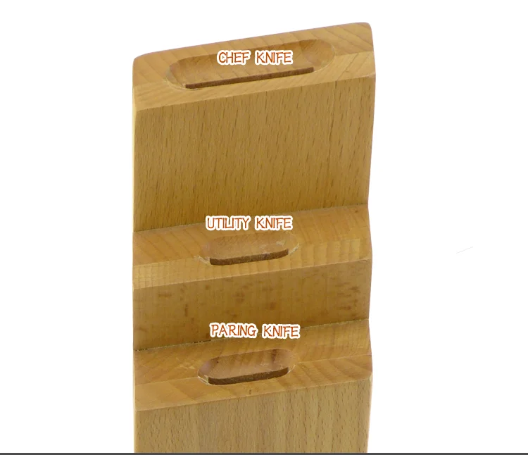 Small Rubber Wood 3pcs Set Wooden Block
