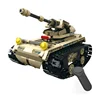 Model intelligence diy plastic kid rc building block tank