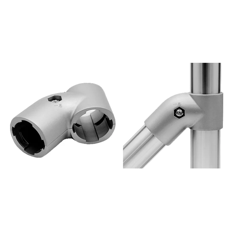 product 28 series 45 degree external joint third generation wire rod aluminum alloy lean tube connector profile work trolley-9