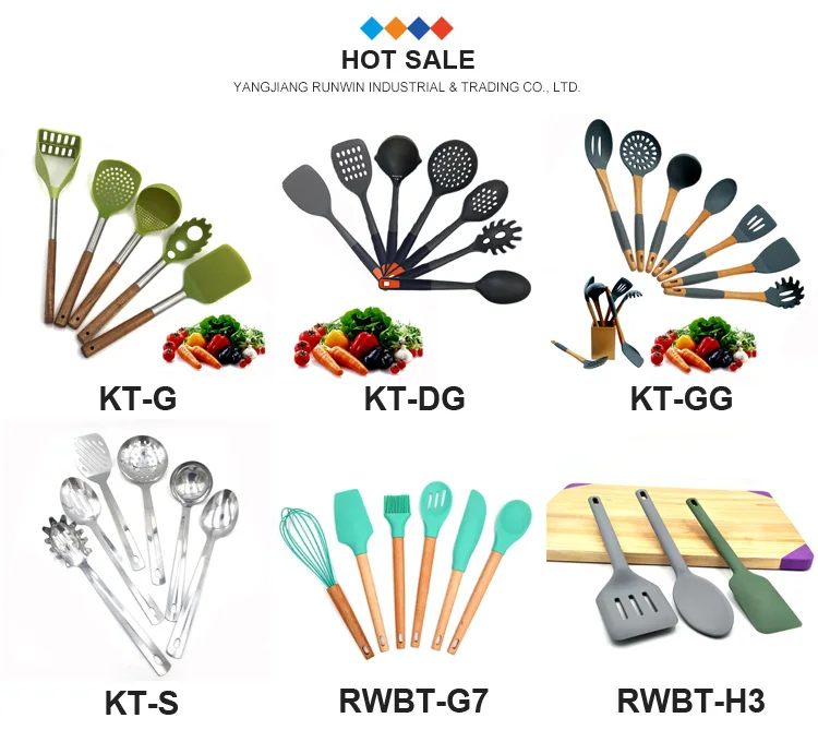 China 6 Piece Silicone Head Cheap Household Kitchen Chef Baking Bamboo