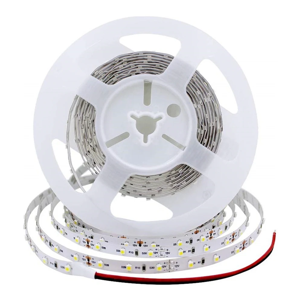 Brand Vampol 5M/16.40ft Flexible Bright LED Strip Lights 12V No Waterproof 3528 SMD Cool White 300 LED Strip in LED strip Lights