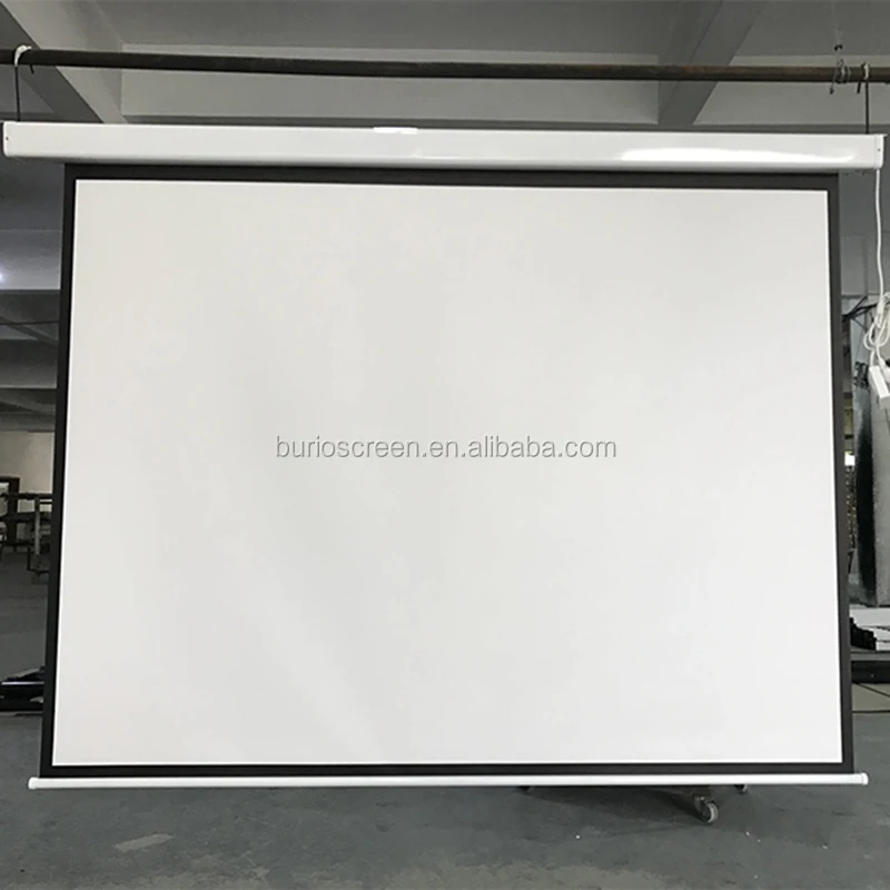 Large 250-Inch Electric Motorized Projection Screen 16:9 Aspect Ratio ...