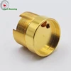 non standard cnc turning milling threaded cap polishing antique brass screw cap