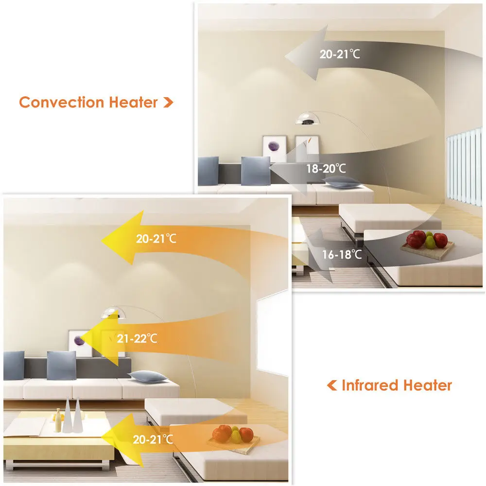 Electric Fireplace, WIFI, 2000W, Wall - detail 10
