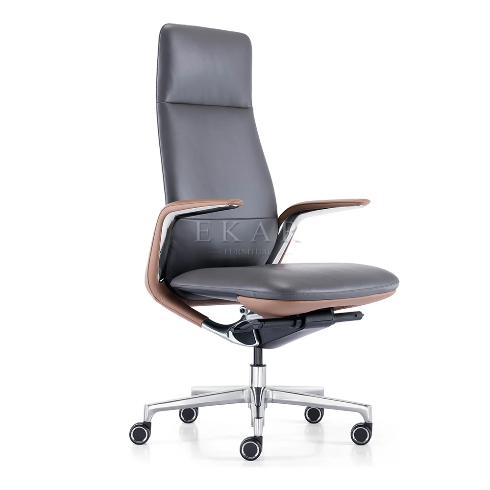 Luxury Office Furniture CEO Swivel Office Chair Comfortable High Back Leather Executive Manager Office Chairs supplier