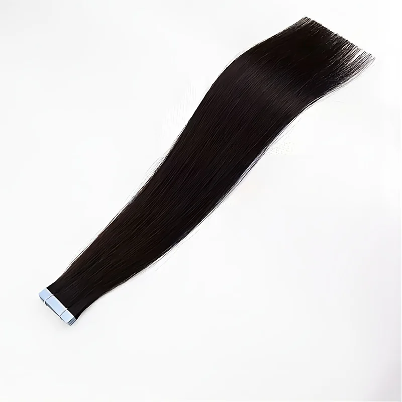 Human Hair Tape In Hair Extension Long Body Wave Hair Pieces Elegant