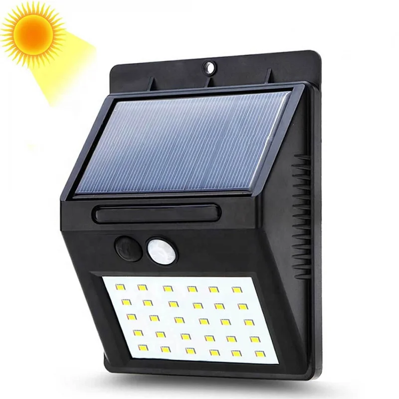 Low Price Waterproof IP65 Motion Sensor 20 30 40 Led Garden Solar Power Wall Light