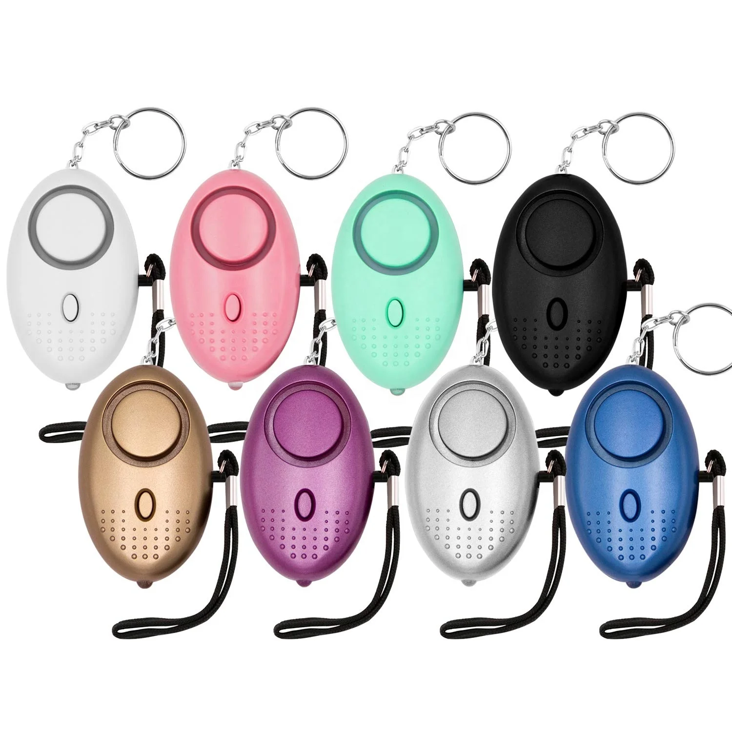 Danolt 120db Personal Security Alarm Keychain with LED Light Self-Defense Emergency Warning Alarms for Women Kids Elders Anyone in Need 