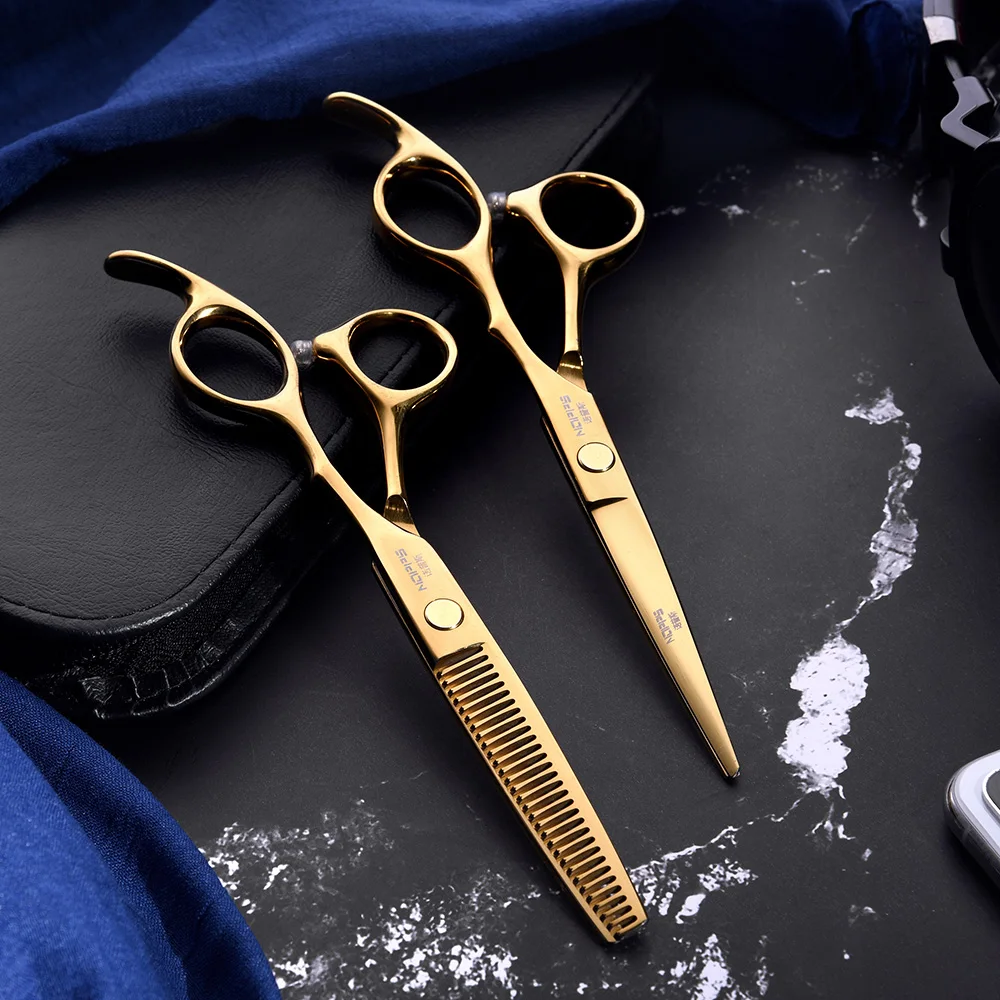 Professional Hair Scissors Customize Available Barber Shear Black Color