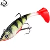 80mm/11G Topwater Fishing Lure Artificial Bait Soft Plopper Soft Rotating Tail Fishing Tackle Geer