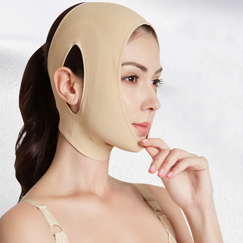 V Shape Face Lifting Mask Double Chin Reduce Bandage V Line Lift Up Slimming Chin Cheek Facial Portable Face Lifting Belt