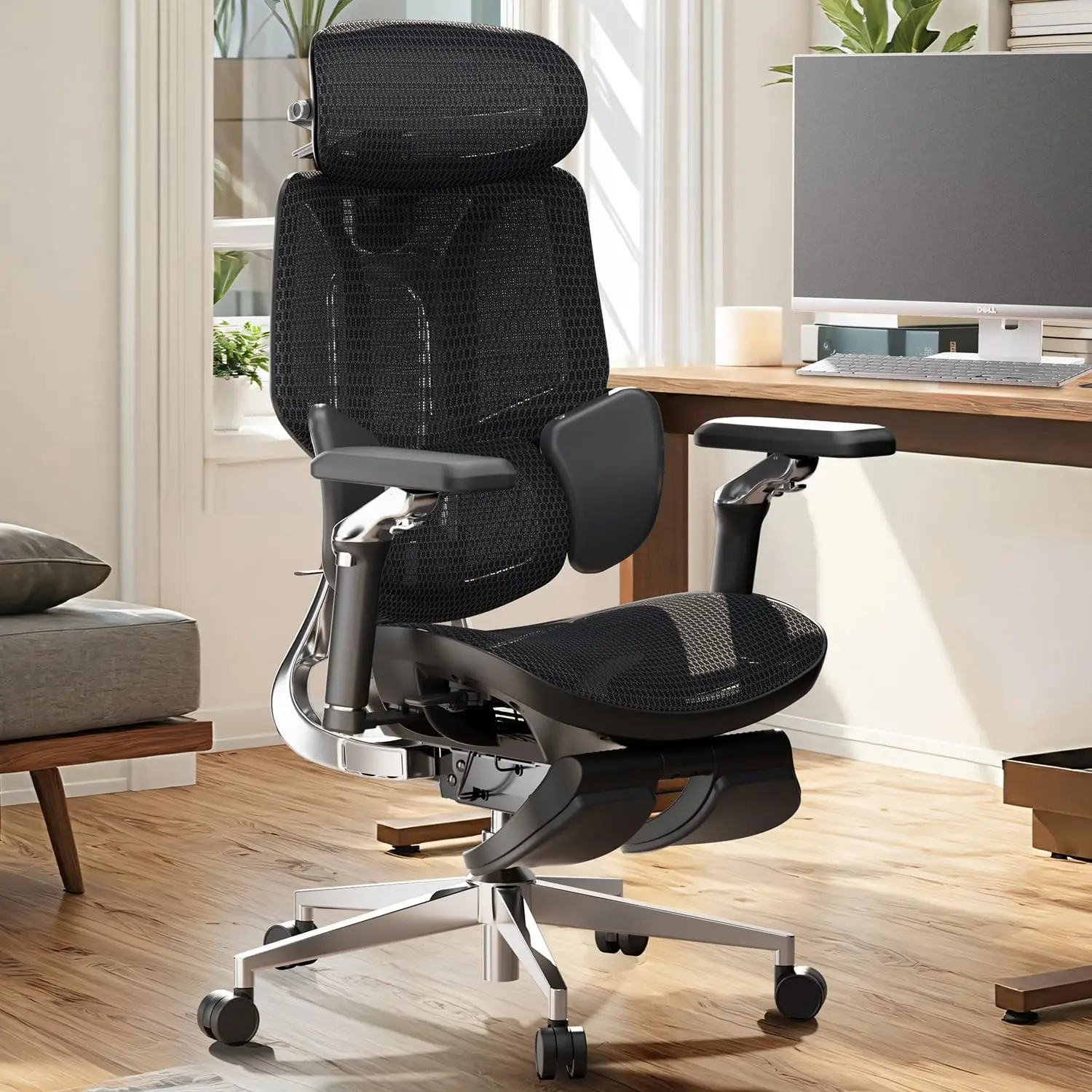 Hbada E3 Ultra+ Ergonomic Gaming Chair With Footrest – Modern Mesh 