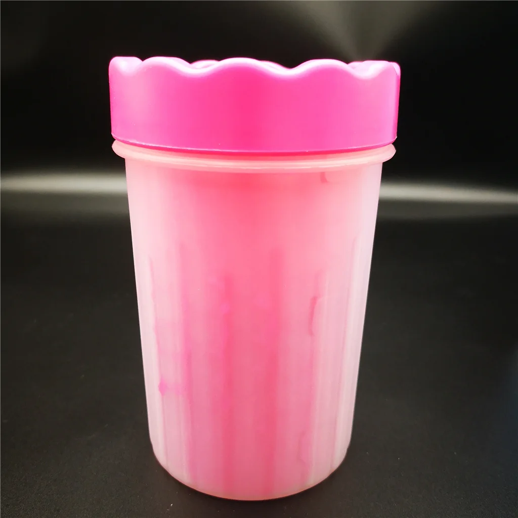 Soft pet dog cat foot paw cleaner washing brush Cup
