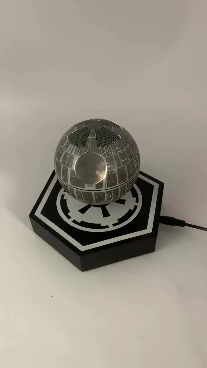 Floating Death Star Speaker Bluetooth Stereo for Cellphones