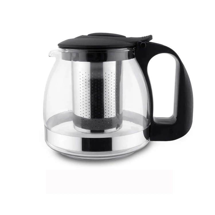 Stainless Steel Teapot With Strainer Inside High Capacity Glass Teapot ...