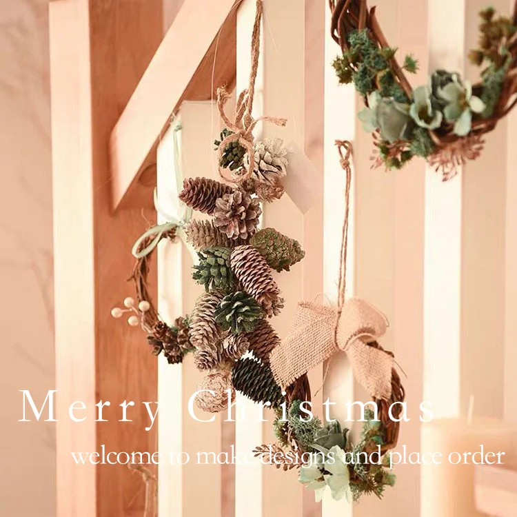 purple flower garland