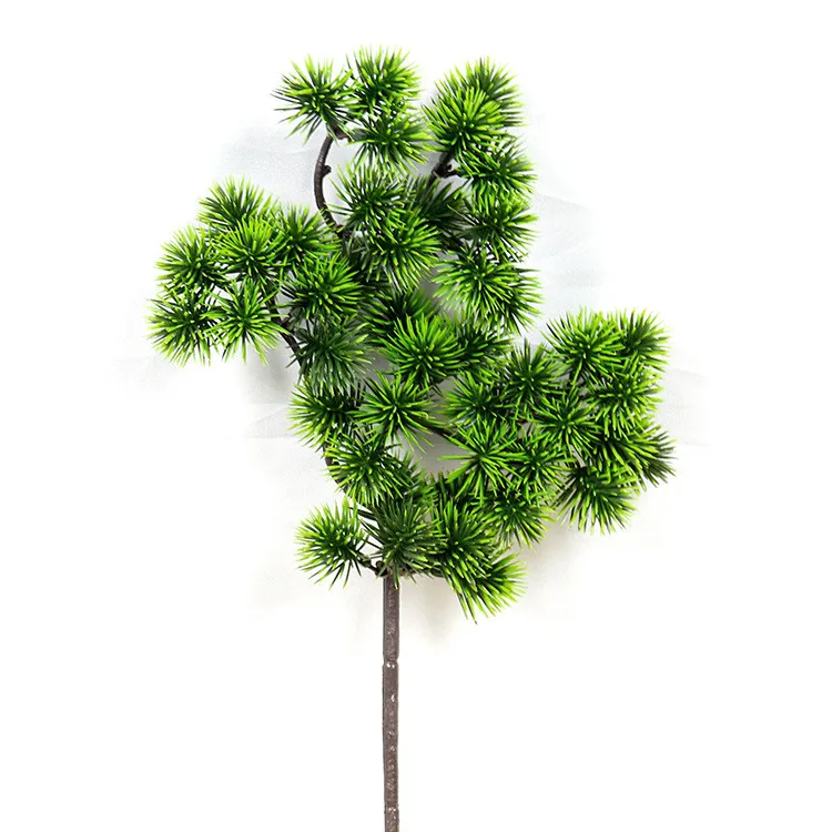 Pine Tree Branches Plastic Pinaster Plant Artificial Fall Leaves Home Decoration