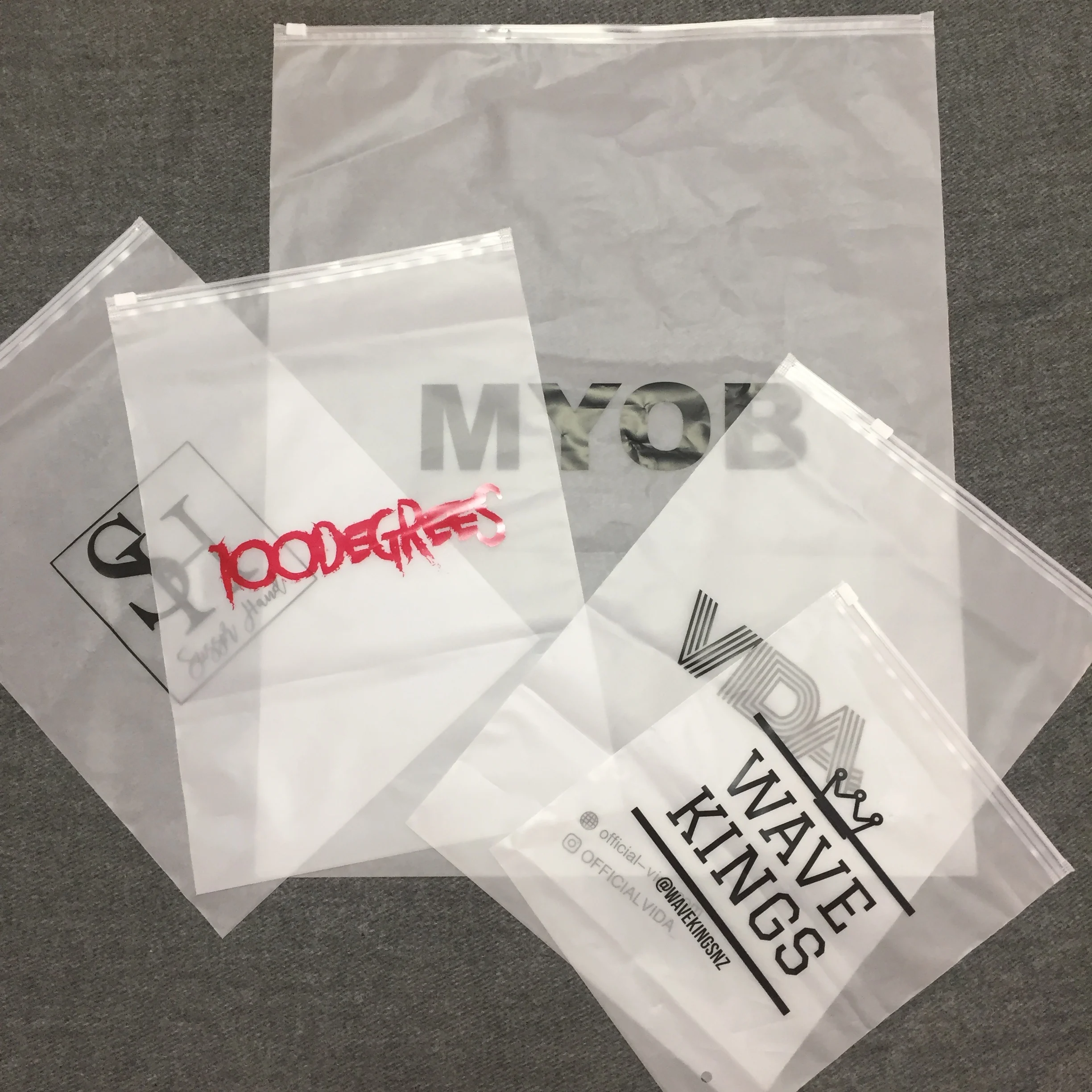 Clothing Plastic Zipper Bag Customized Printed Packaging Pvc Pe Bag ...