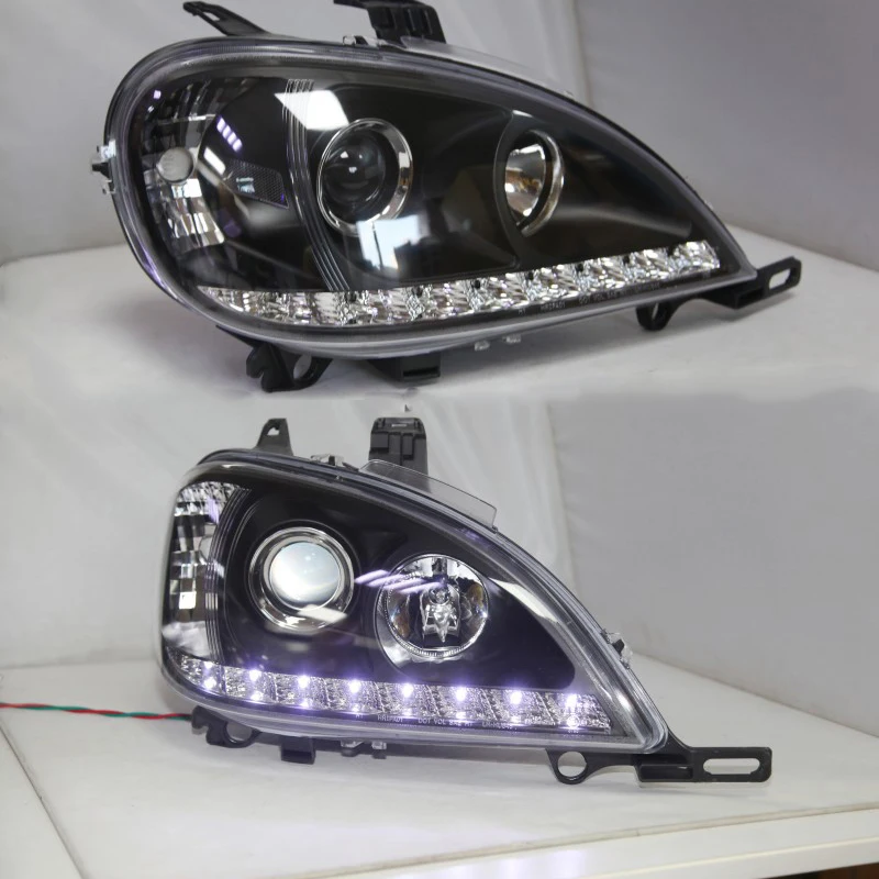 For Mercedes-Benz W163 ML280 ML300 ML320 ML350 1998-2004 Year Headlights Front Head Lamp With Daytine Running Light