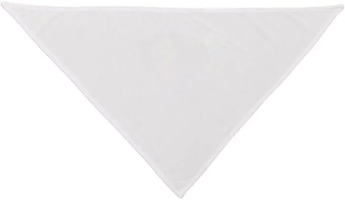 Polyester Microfiber White Dog Bandana For Sublimation Printing Wholesale Handkerchief Products On Tradees Com