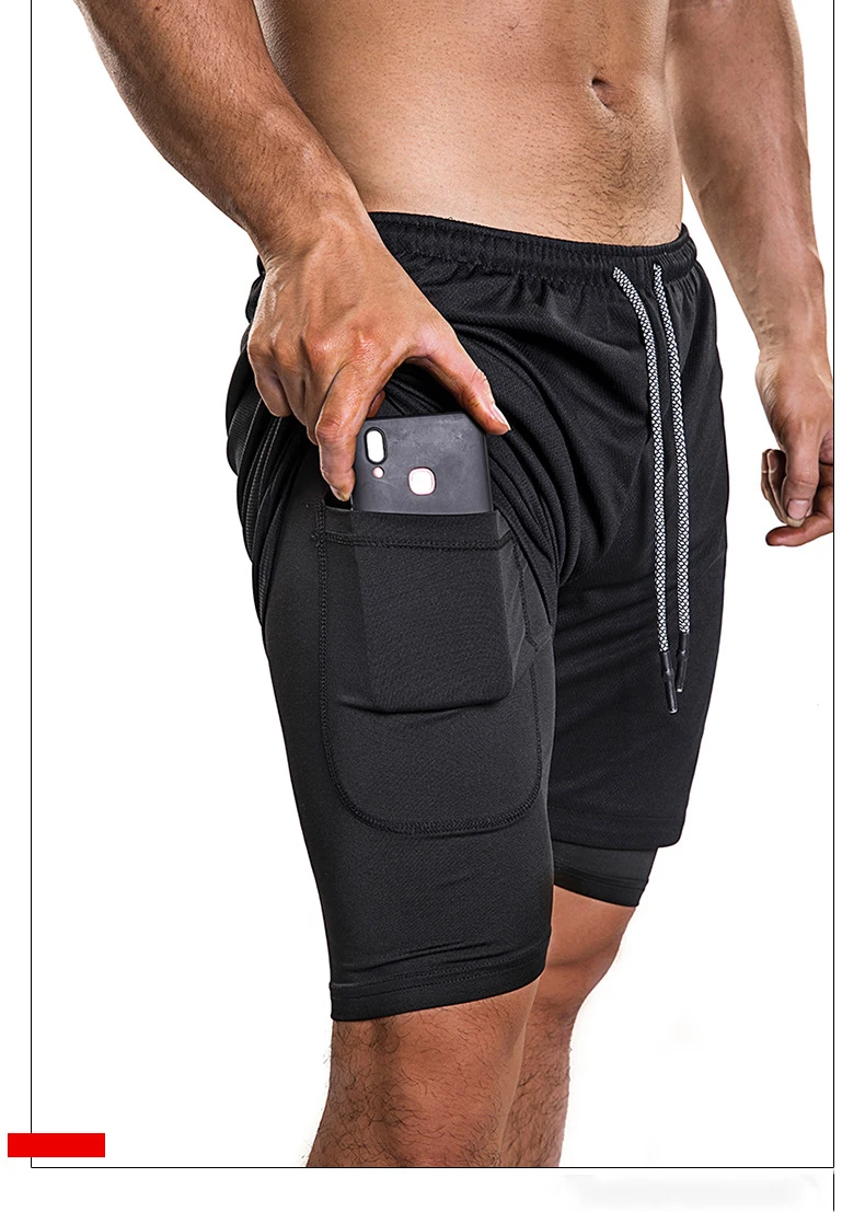 Mens Gym Running Shorts Phone Pocket - Buy Mens Gym Shorts,Running ...