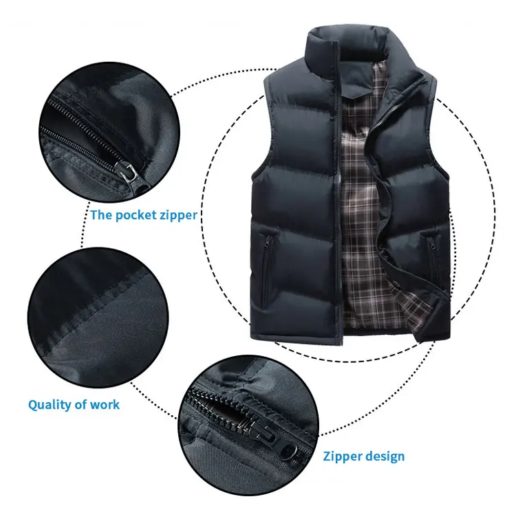 Popular Custom Logo Sleeveless Winter Heating Cotton Vest Vest Jacket ...