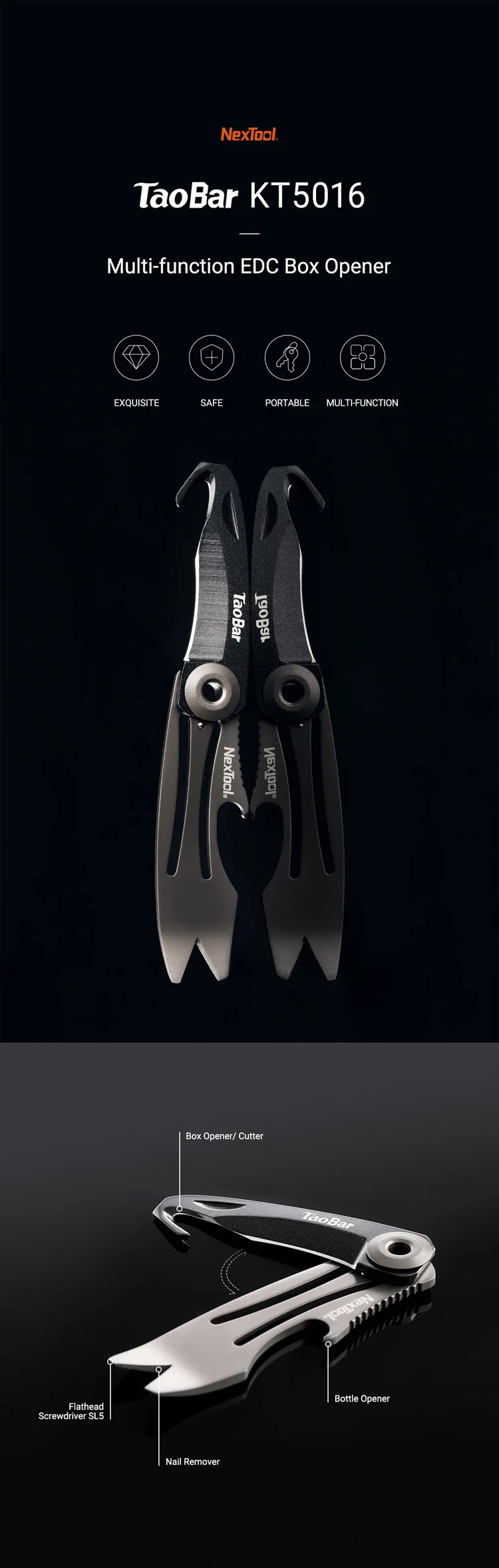 1.EDC box opener
