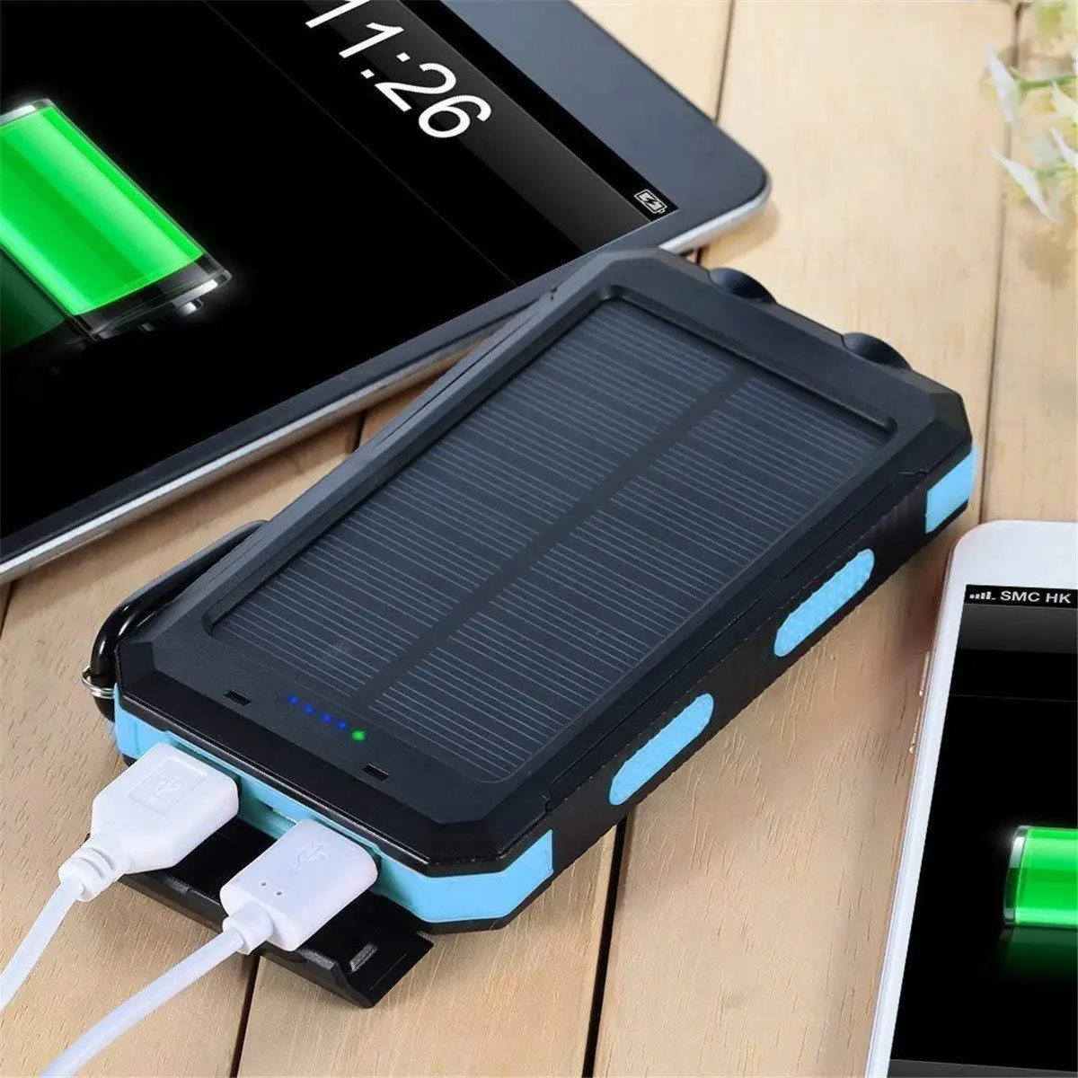 2021 Waterproof IP68 Solar 20000mah 10000mah Consumer Electronics Portable power banks with station solar phone charger - ANKUX.COM
