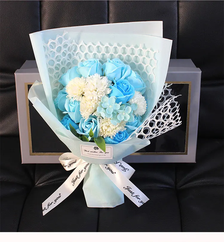 6_10.jpg OF Soap Flower Artificial  Handmade Wedding Decoration Flower For Sale